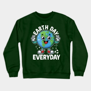 Earth Day Everyday Peace Sign Crewneck Sweatshirt